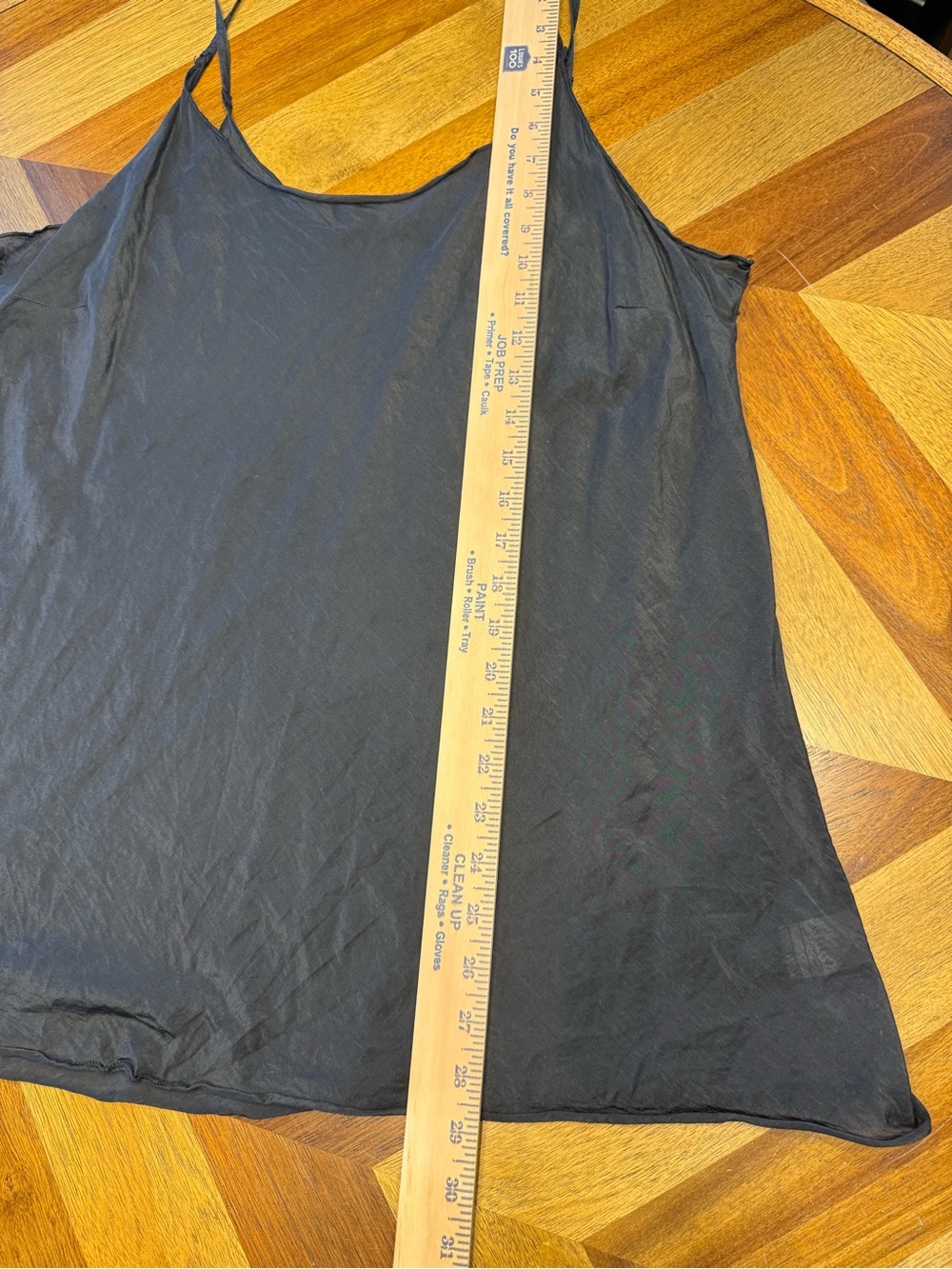 CP Shades Black Sheer Camisole with Adjustable Straps silk blend XL - Picture 7 of 7